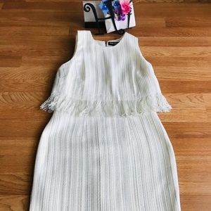 Karl Lagerfeld sparkly white pencil dress